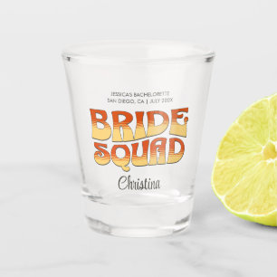 Copo De Shot Festa de solteira Vintage Bride Squad Bridesmaid