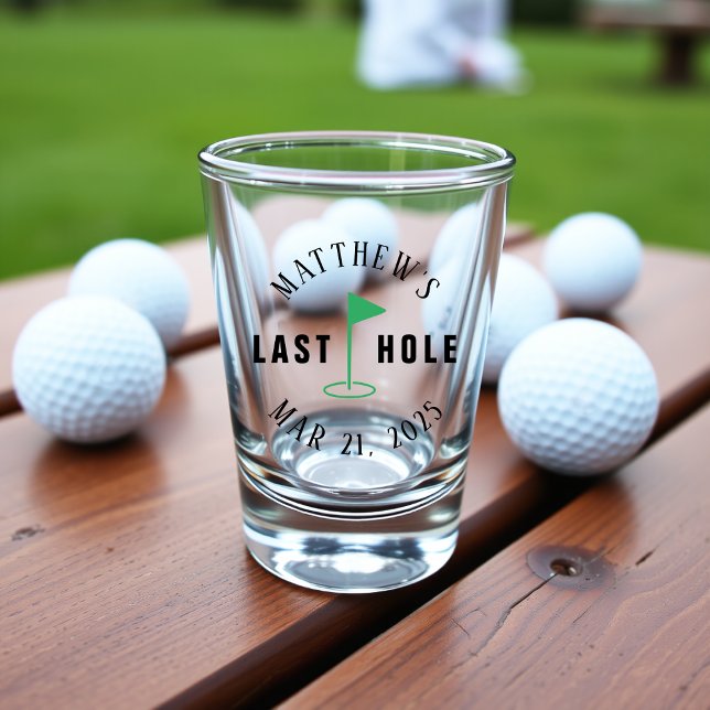 Copo De Shot Festa de Solteirão de Golfe Último Buraco (Golf Bachelor Party Last Hole Shot Glass
)