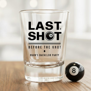 Copo De Shot Festa de Solteiro Bilhar Último Tiro Sinuca Bola 8