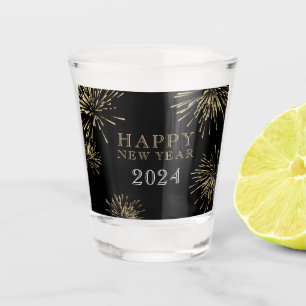 Copo De Shot Festa Dourada de Ano Novo Moderno Elegante