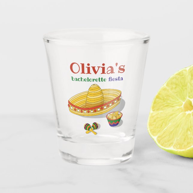 Copo De Shot Festa Mexicana Personalizada de Despedida de Solte (Frente)