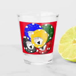 Copo De Shot Fichas de pôquer