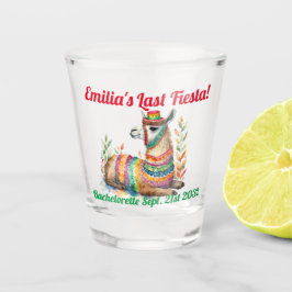 Copo De Shot Fiesta Shot Glass Lama Bachelorette Personalizado