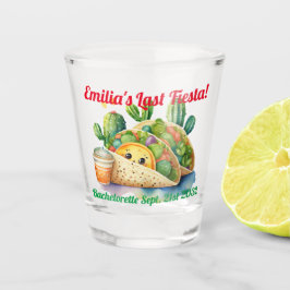 Copo De Shot Fiesta Shot Glass Taco Bachelorette Personalizado