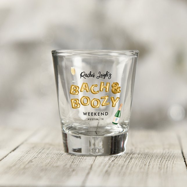 Copo De Shot Fim de Semana da Solteirona Bach & Boozy (Criador carregado)