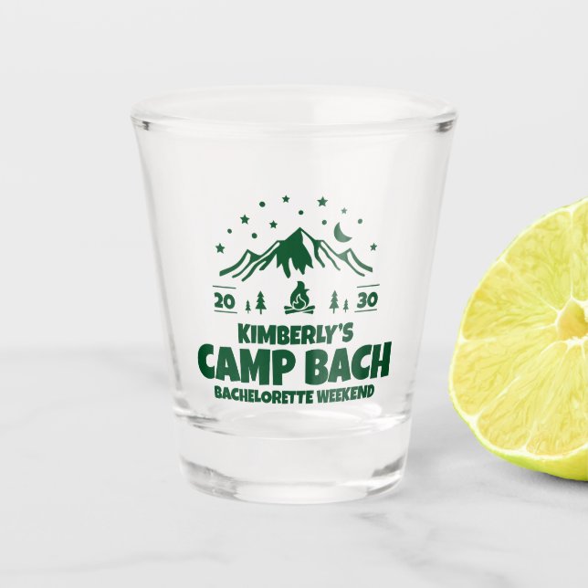 Copo De Shot Fim de Semana de Despedida de Solteira no Acampame (Frente)