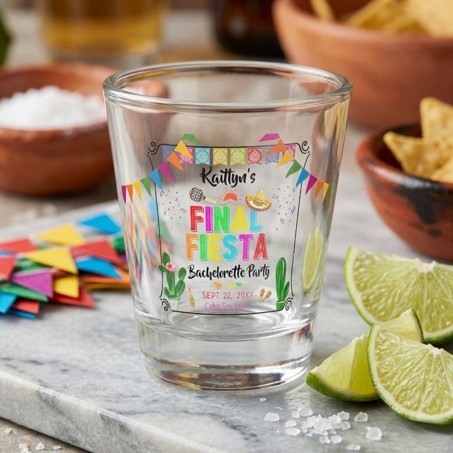 Copo De Shot Final Fiesta Mexicana Bachelorette Party Favor (Criador carregado)