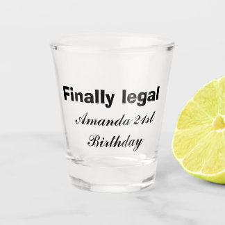 Copo De Shot Finalmente, aniversário de 21 anos legal