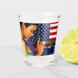 Copo De Shot Fique alto e firme para a liberdade!