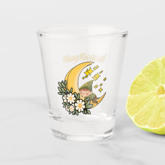 Copo De Shot Fique Mágico Gnome na Lua Crescente