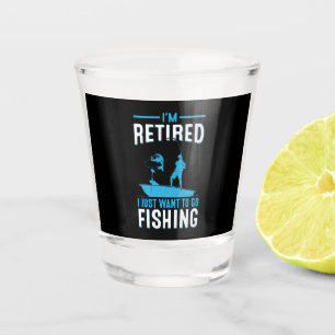 Copo De Shot Fisher, Estou Aposentado, Só Quero Ir Pescar