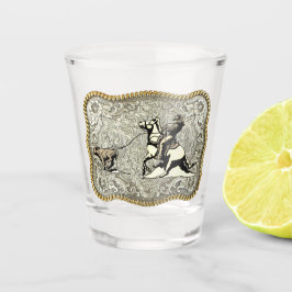 Copo De Shot Fivela do Cowboy do Rodeio Ocidental