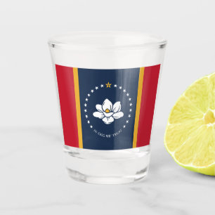 Copo De Shot Flag do Mississippi - New Magnolia Flag