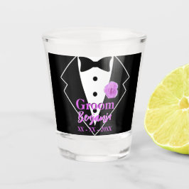 Copo De Shot Flor de Lavanda Tuxedo para Casamento de Groenlând