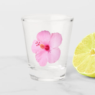 Copo De Shot Flor Tropical de Hibiscus Rosa