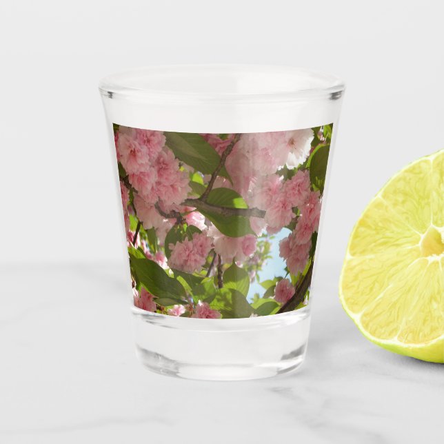 Copo De Shot Floral Primavera da Árvore III da Cherry com duas  (Frente)