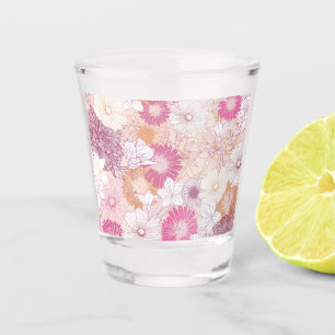 Copo De Shot Floral Sem Sede