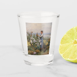 Copo De Shot Flores Chrysanthemum (Garota no Jardim)