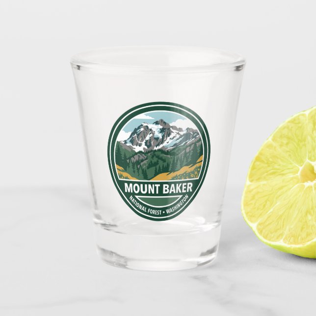 Copo De Shot Floresta Nacional Mount Baker Washington (Frente)
