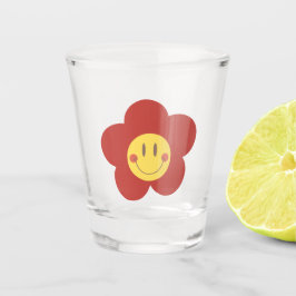 Copo De Shot Floricultura Sorridente Fofa Estética Retro Desi