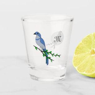 Copo De Shot Florida Scrub Jay Monogram