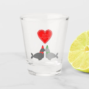 Copo De Shot Focos Beijos de Natal Bonitos