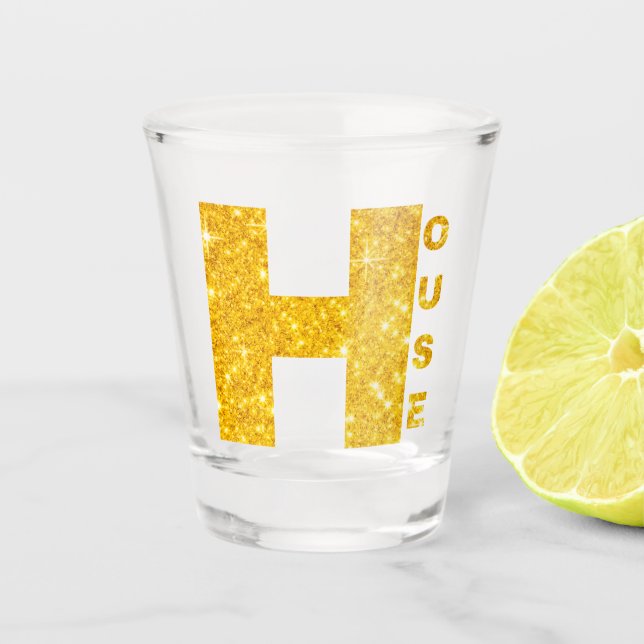 COPO DE SHOT FONTES DE OURO & BRILHO "HOUSE" #1 (Frente)