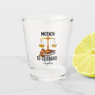 Copo De Shot Formado em direito engraçado personalizado