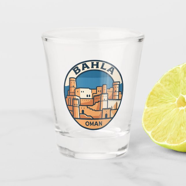 Copo De Shot Forte de Bahla Omã (Frente)