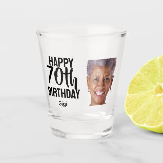 Copo De Shot Foto engraçada personalizada do rosto de mulheres