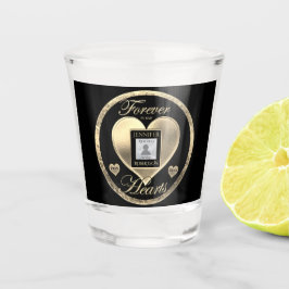 Copo De Shot Foto Memorial com Coração