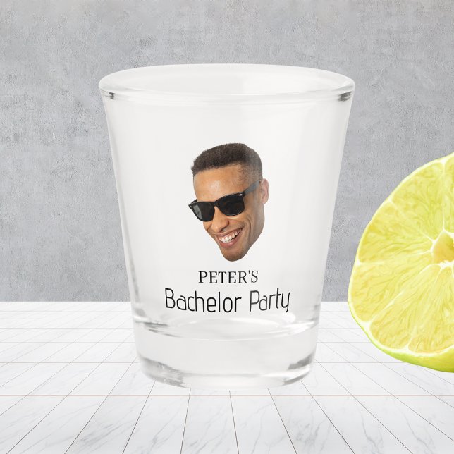 Copo De Shot Foto Personalizada do Rosto Festa de Solteiro (Custom Face Photo Bachelor Party Shot Glass
)