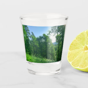 Copo De Shot Fotografia de Paisagem Verde