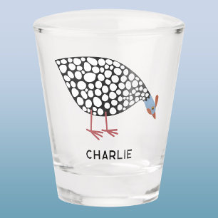 Copo De Shot Fowl da Guiné Divertida Personalizado