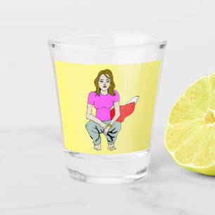 Copo De Shot foxy Girl shot glass