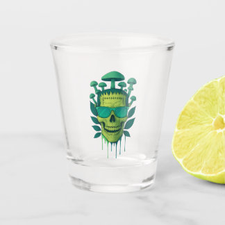 Copo De Shot Frankenstein Mushroom Skull