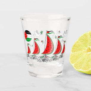 Copo De Shot Freedom Global Sumud Flotilla Boats para Gaza