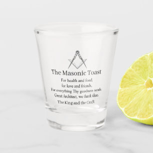 Copo De Shot Freemason, O Brinde Masônico Gravado Whiskey