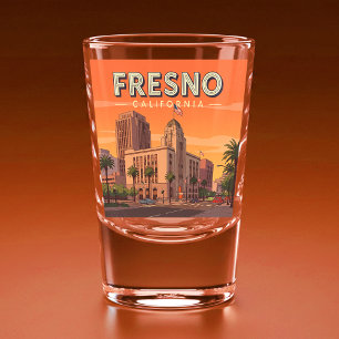 Copo De Shot Fresno Califórnia Antiga