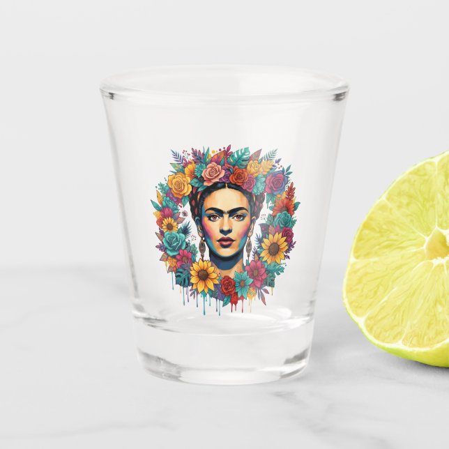Copo De Shot Frida Kahlo (Frente)