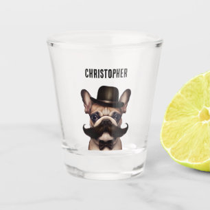 Copo De Shot Funny Frenchie Barman Personalizado