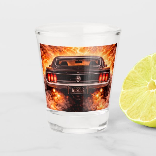 Copo De Shot Fúria de Muscle Car Fastback (Frente)