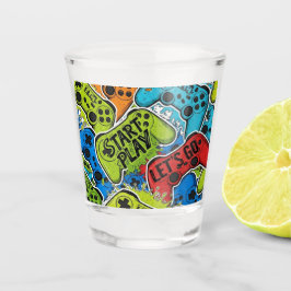 Copo De Shot Gamer Pattern Shot glass