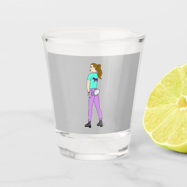 Copo De Shot garota com rabo de coelho (Frente)