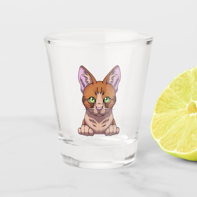 Copo De Shot Gato Cinto (Frente)