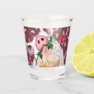 Copo De Shot Gato de Cavalo - Romântico - Engraçado