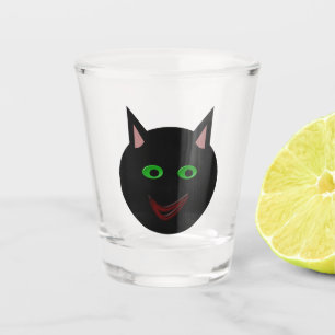 Copo De Shot Gato Negro Halloween