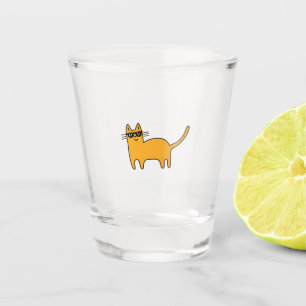 Copo De Shot Gato Óculos de Sol Legal