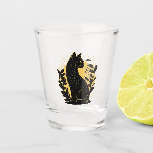 Copo De Shot Gato Sentado (Frente)