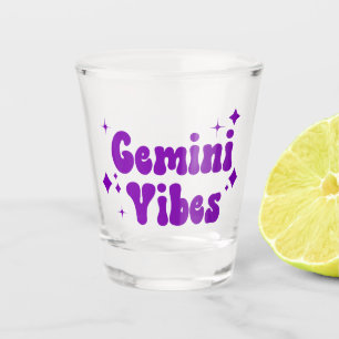 Copo De Shot Gemini Vibes Zodiac Astrologia Roxo